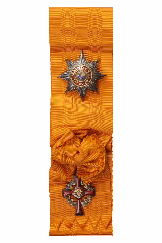 The House Order of Orange, Grand Cross, obverse of the Knight’s Order, 1905 medal, ‘Begeer’ type