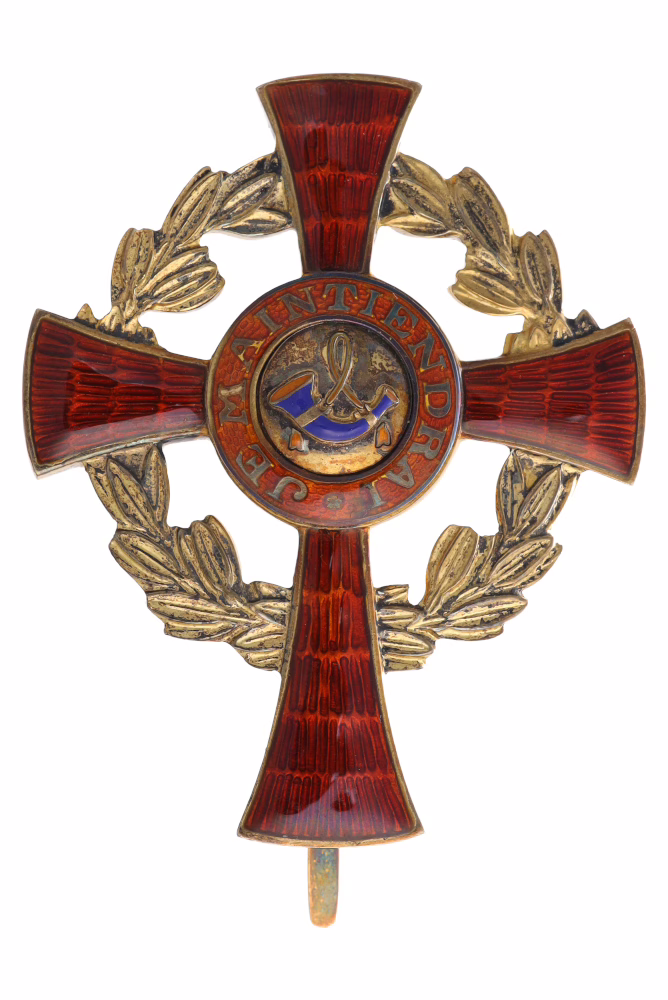 The House Order of Orange, Officer’s Cross, obverse of the 1905 Knight’s Order, ‘Begeer’ type