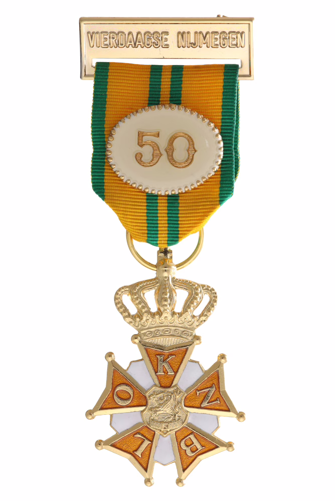 Cross for Mars Proficiency, 50th presentation of the KNBLO medal for the Nijmegen Four Days’ March