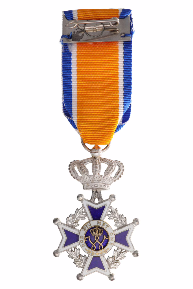 Member of the Order of Orange-Nassau, reverse side of the 1892 knighthood medal