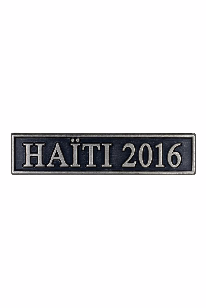 The Commemorative Medal for Humanitarian Aid in the Event of Disasters, medal with clasp: HAITI 2016