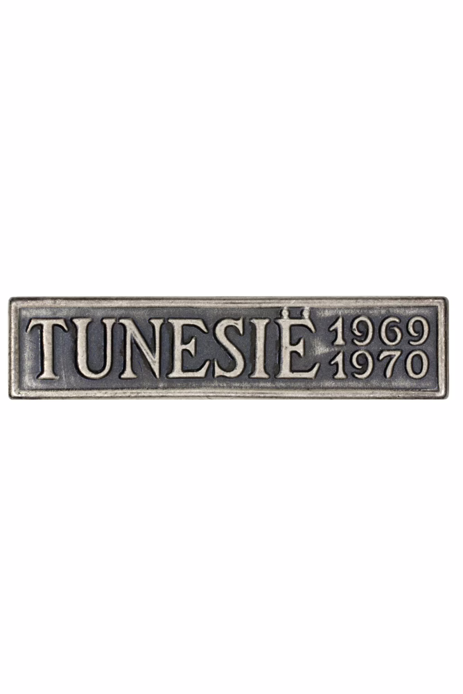 Disaster Relief Brigade Commemorative Medal, TUNISIA 1969–1970 clasp