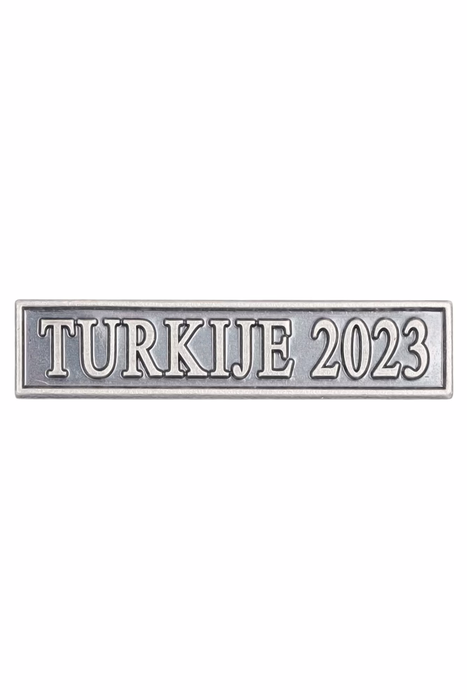 Commemorative Medal for Humanitarian Aid in the Event of Disasters, clasp: TURKEY 2023