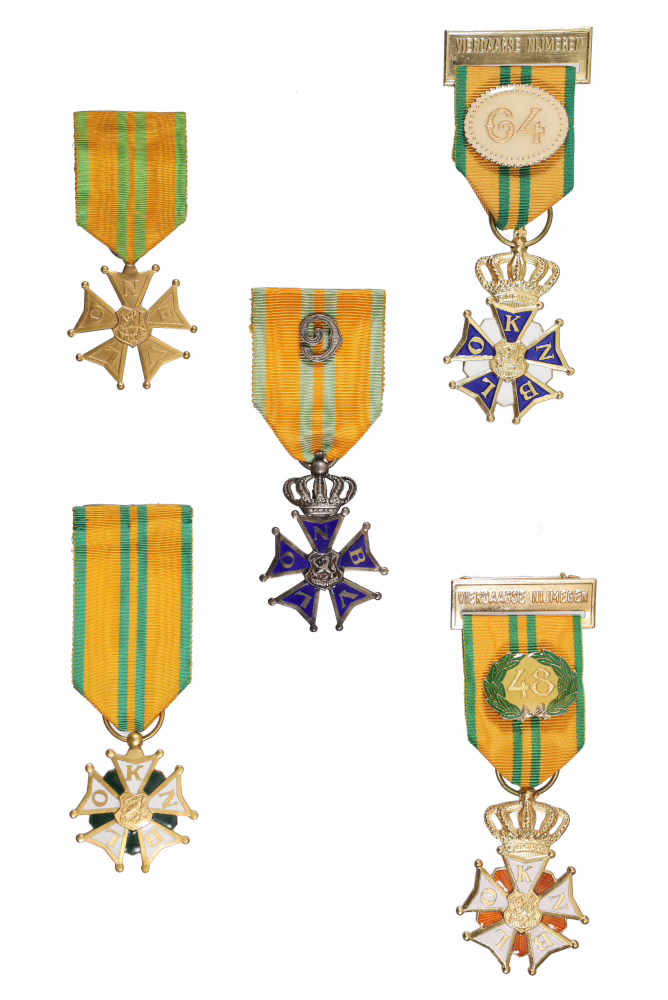 Cross for Mars Proficiency, NBVLO KNBLO medal for the Nijmegen Four Days’ March
