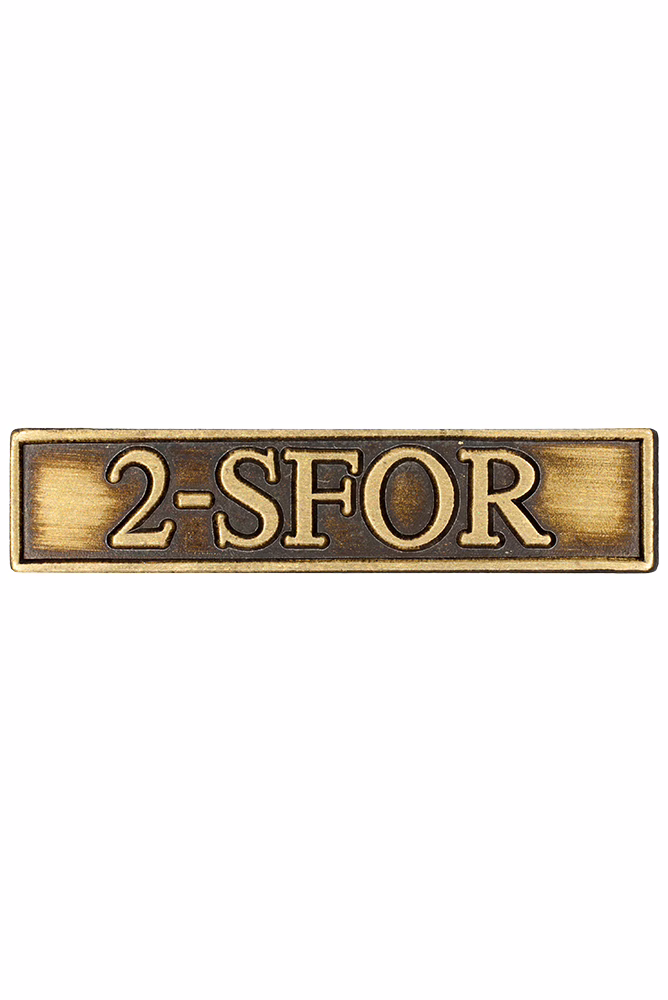 the Peace Operations Commemorative Medal, SFOR clasp, peace operations in 2001