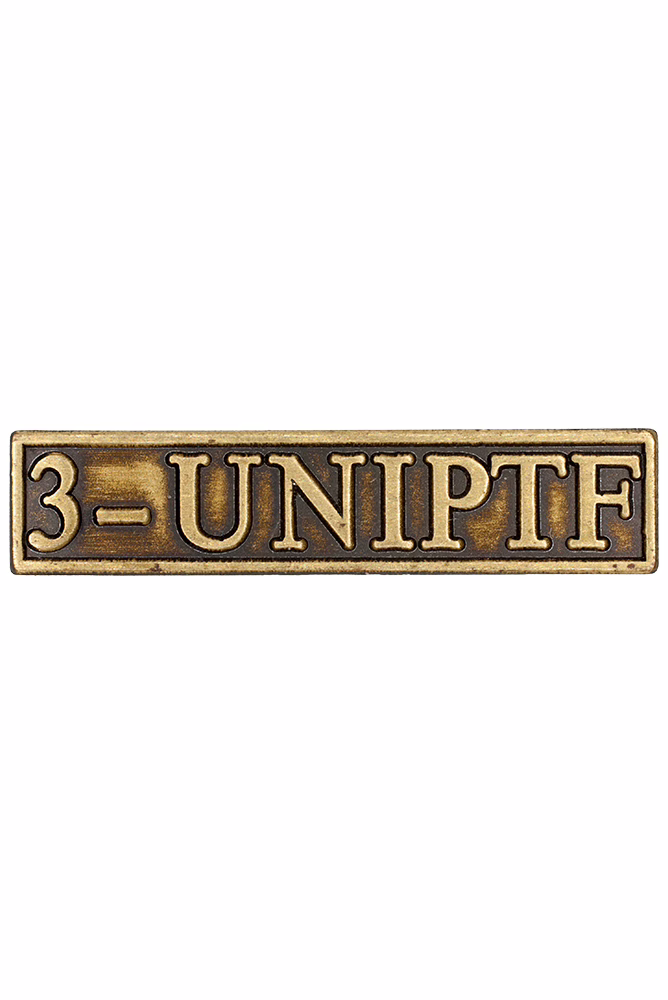 the Peace Operations Commemorative Medal, UNIPTF clasp, peace operations from 2001