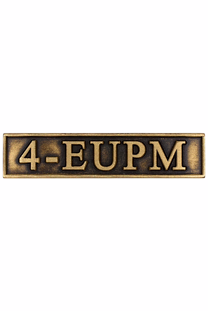 the Peace Operations Commemorative Medal, EUPM clasp, peace operations from 2003