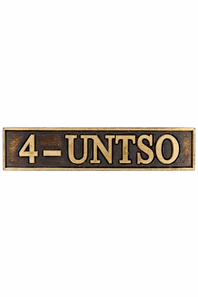 the Peace Operations Commemorative Medal, UNTSO clasp, peace operations from 2001