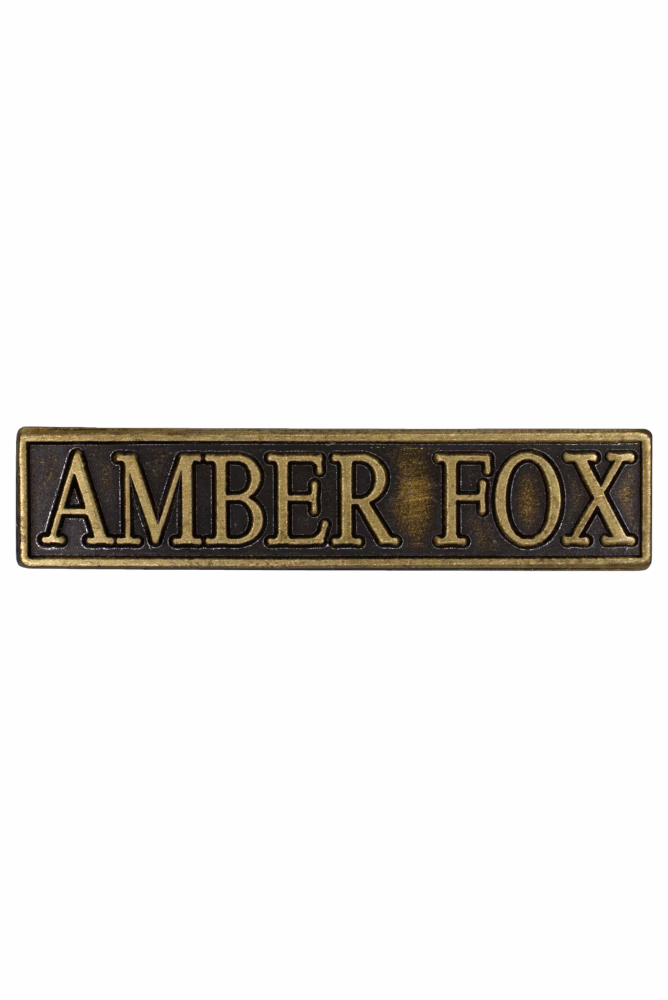 Peace Operations Commemorative Medal, AMBER FOX clasp