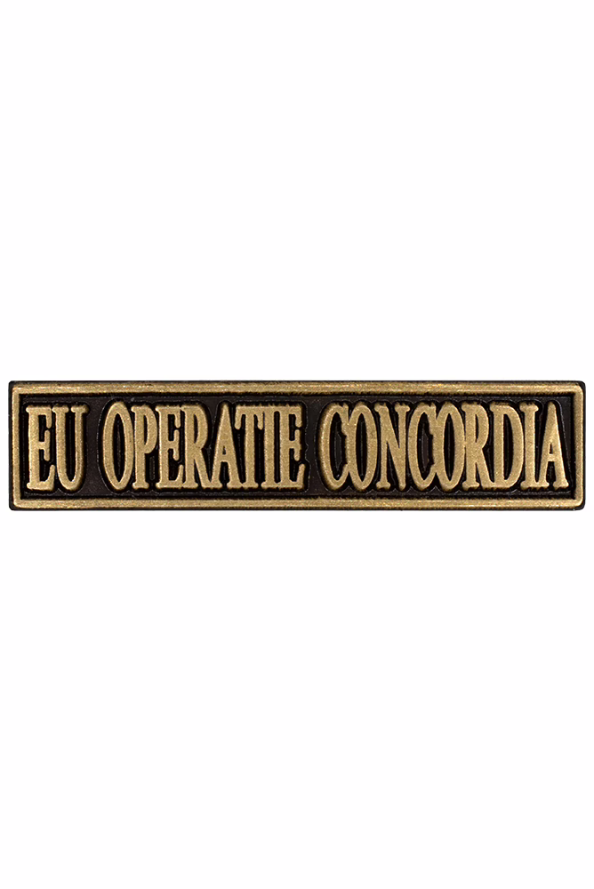 The Peace Operations Commemorative Medal, with the EU OPERATION CONCORDIA clasp, peace operations from 2003