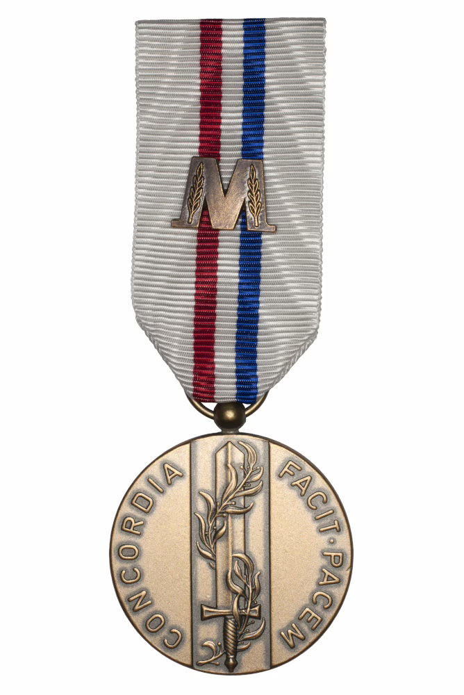 The Commemorative Medal for Multinational Peacekeeping Operations, the Special Missions Commemorative Badge, and the ‘M’ clasp for the military decoration