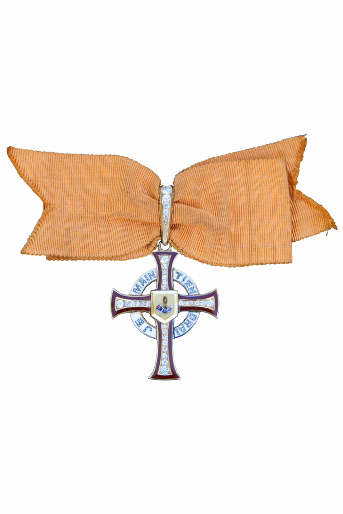 The Order of Orange, medal of honour with diamonds, obverse of the Order of Knighthood from 1905, August Witte design