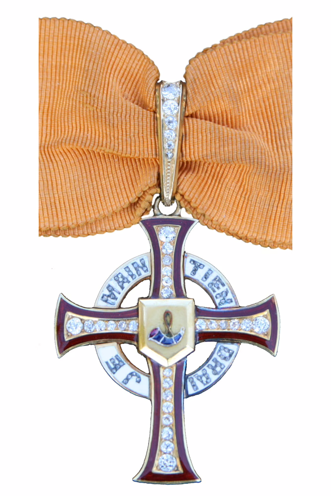The Order of Orange, medal of honour with diamonds, obverse of the Order of Knighthood from 1905, August Witte design