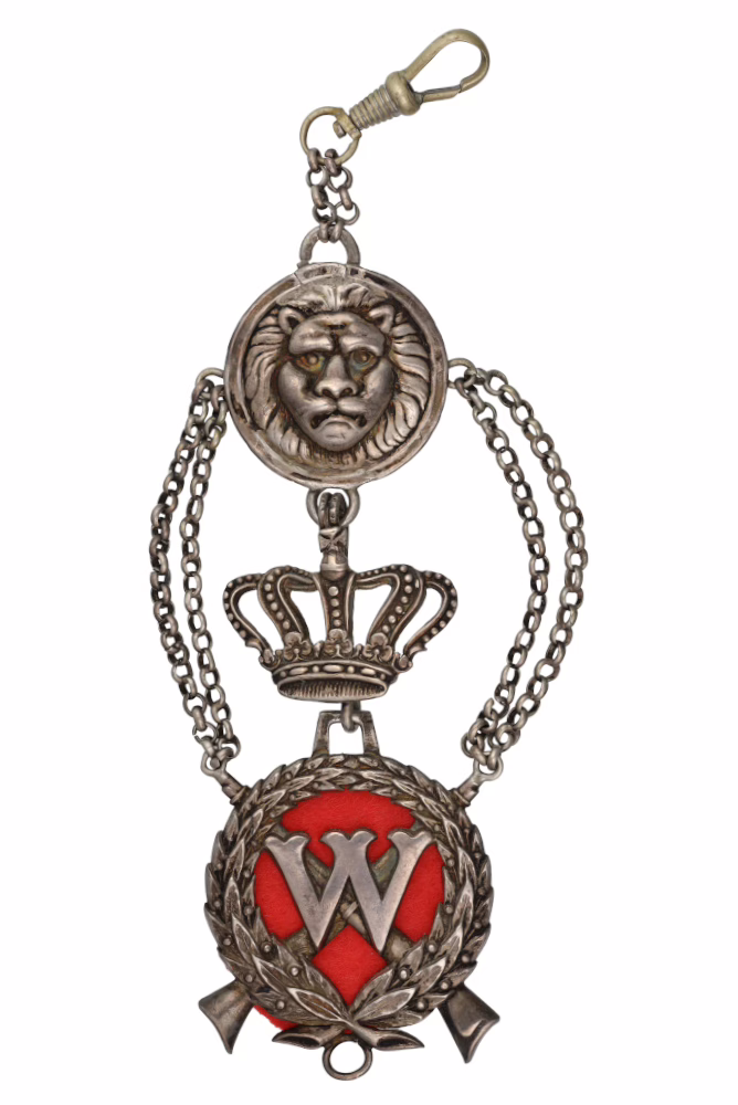 Royal Dutch East Indies Army Shooting Prize 1878, 4th award, badge of distinction, medal