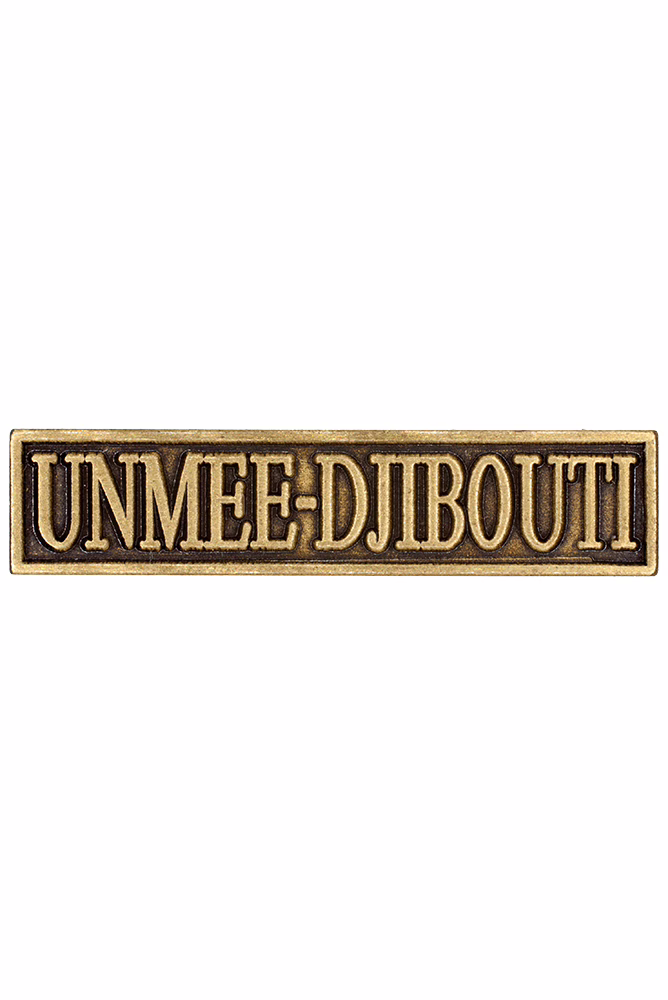 the Peace Operations Commemorative Medal, UNMEE-DJIBOUTI clasp, peace operations from 2001
