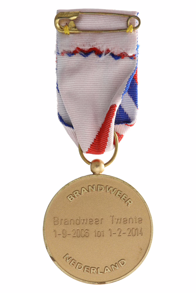 The Dutch Fire Service Medal, 2005 type, reverse side of the 2005 medal