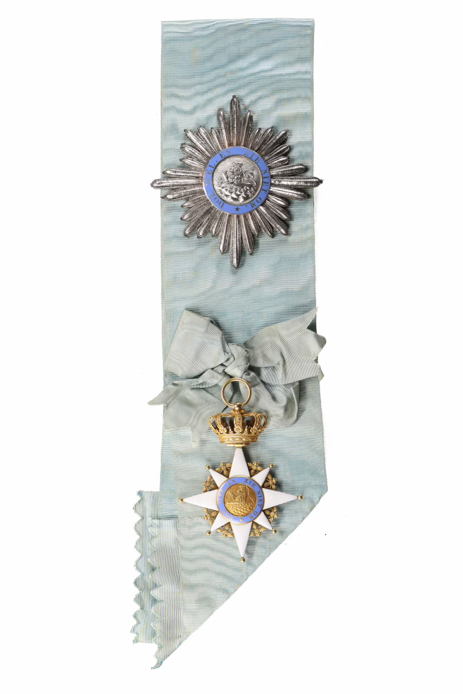 The Royal Order of the Union, Grand Cross, a knighthood established in 1807, with a medal and breast star