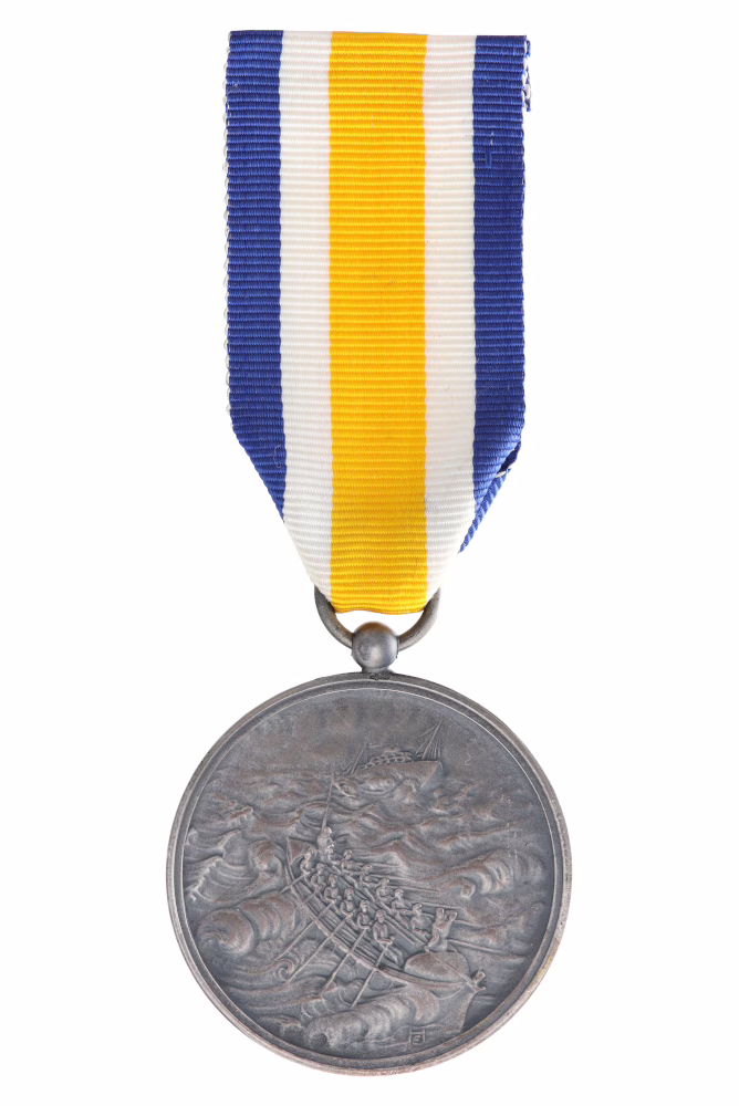 The Medal for Long and Faithful Service of the South Holland Society for the Rescue of Shipwrecked Persons, obverse of the medal